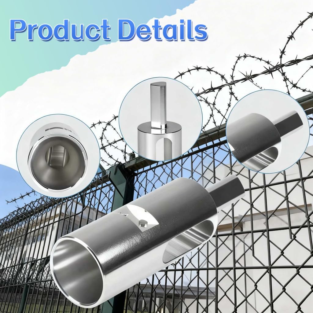 9 Gauge+11 Gauge Drill Chuck Tool EZ Twist Ties for Chain Link Fence and Loop Fences,Easy Twist Fence Ties Tool for Chain Link Wire,EZ Drill Chuck Fit 3/8"