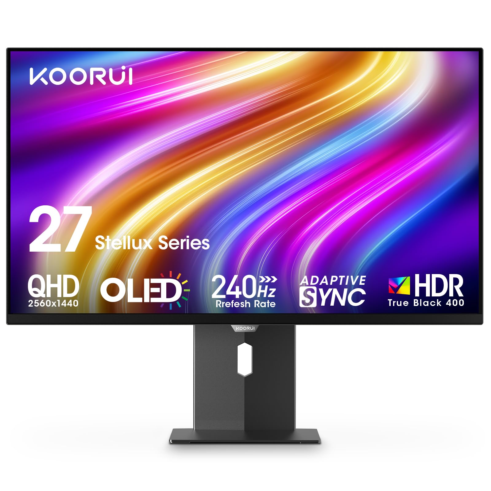 KOORUI 27 Inch QD-OLED Gaming Monitor, 240Hz QHD 1440P Display