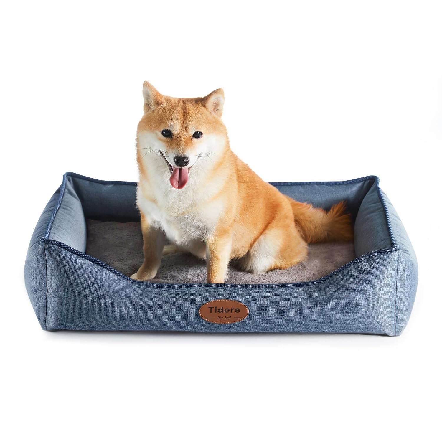 Tidore Orthopedic Dog Beds for Medium Dogs, Durable Egg Crate Foam Sofa Dog Bed wit Washable Removable Cover,Waterproof Lining,Pet Bed for Large Dogs