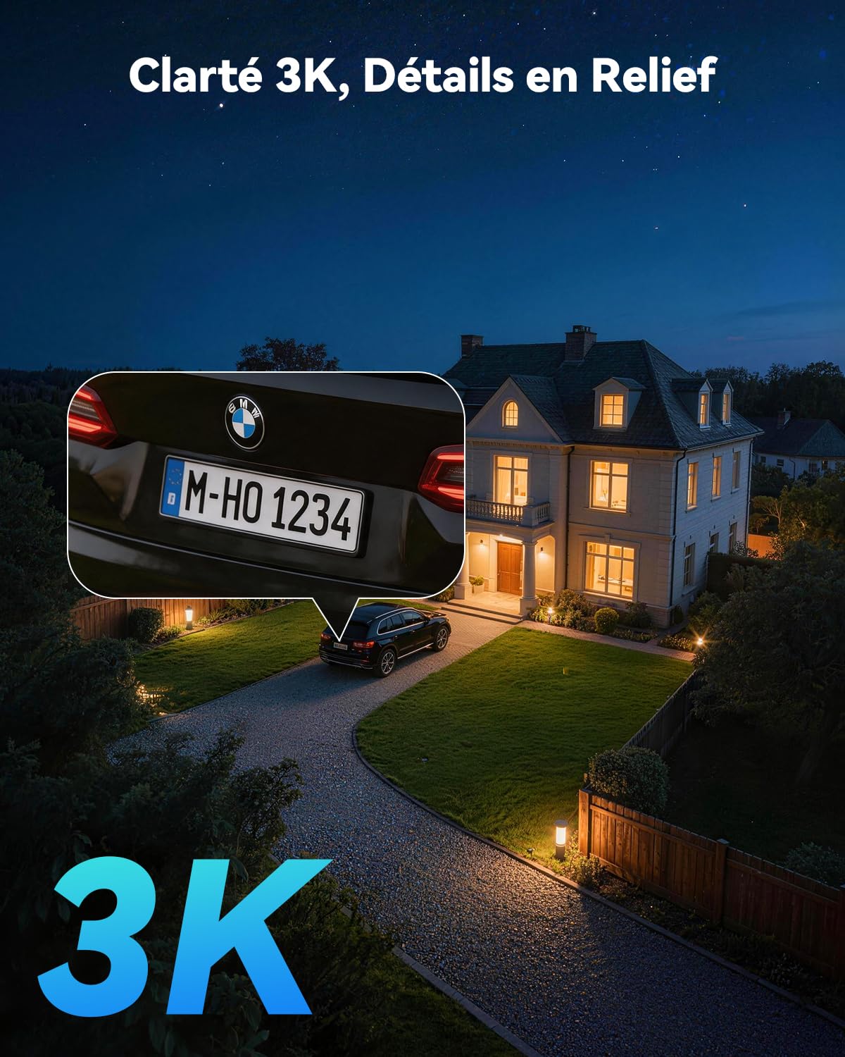 Imou 3K(5MP) Caméra Surveillance WiFi Extérieure 360°, Caméra Exterieur | WiFi 2,4/5GHz, Vision Nocturne Couleur 30M, Détection des Personnes/Véhicules, Suivi Intelligent, IP65, Audio Bidirectionnel