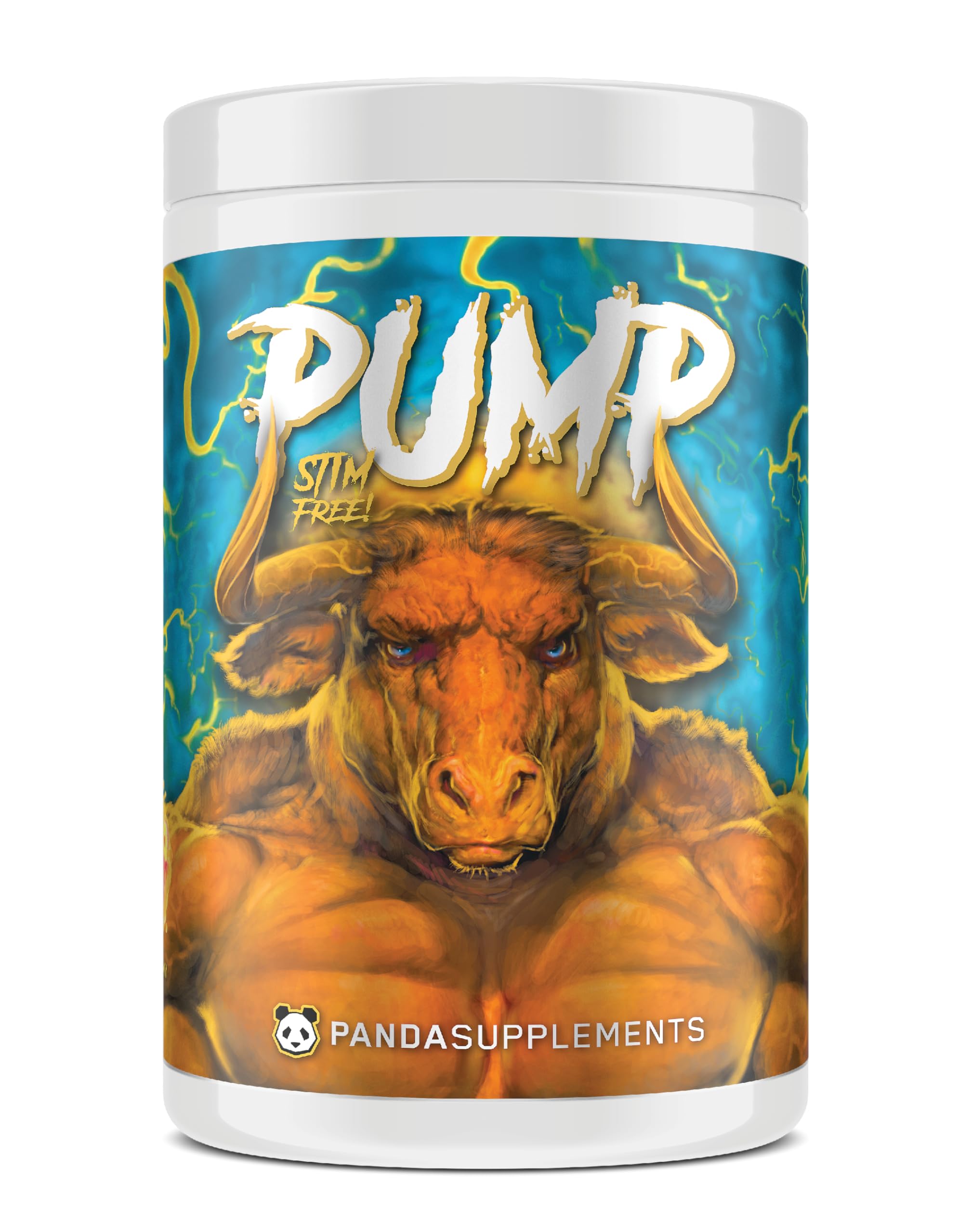 Underground Bio LabsPanda Supps Pump: Stimulant-Free Pre-Workout, No-Clump Formula w/10G L-Citrulline Malate, Alpha GPC, Lions Mane,CognatiQ™, AmentoPump™ 40 Scoops (Peach Gummy Rings)