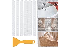 V-TOP 30 PCS Non Slip Shower Stickers: Enhance Safety in Every Step