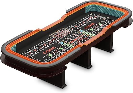 Craps Table 136 inch with Diamond Bumper Rubber for Multi Player