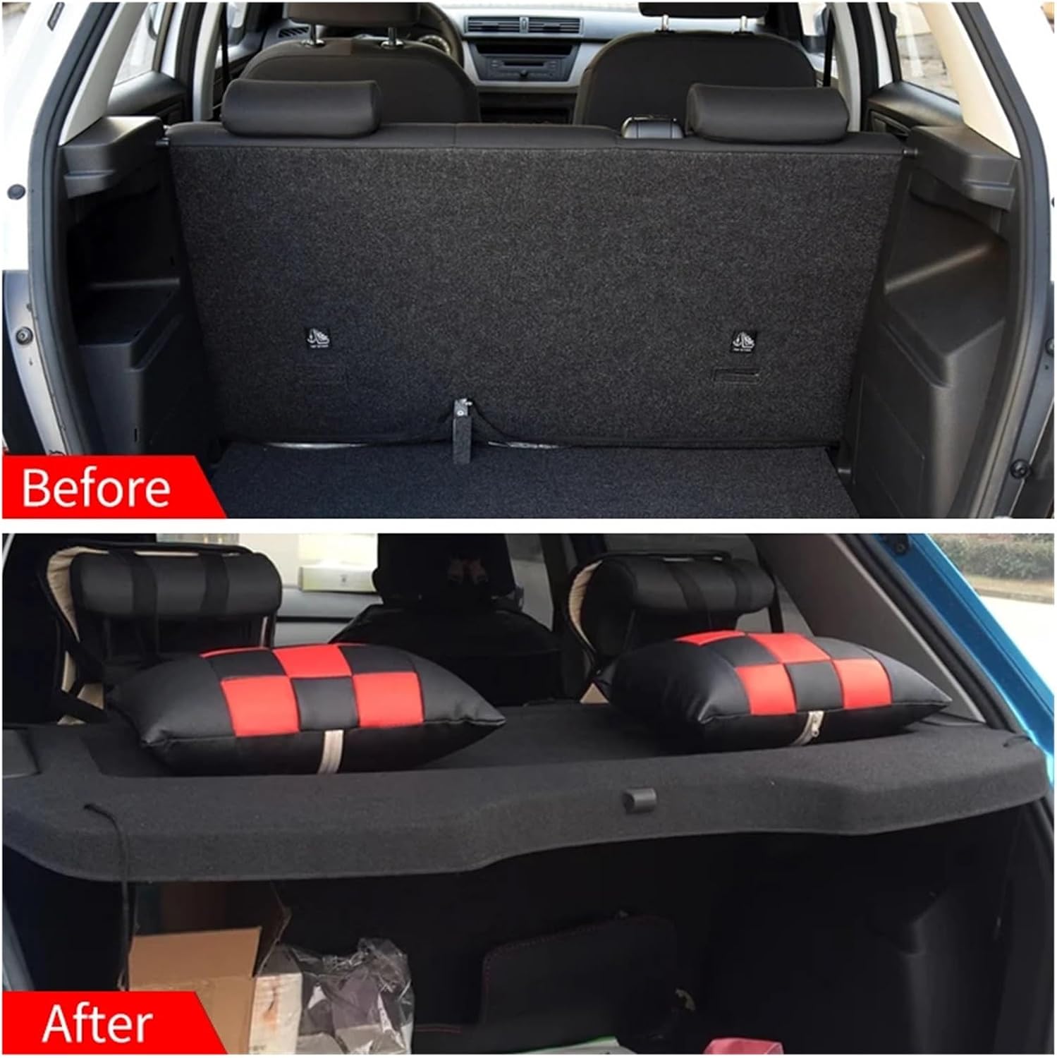Compatible with Skoda Fabia 2015-2019 Not-Retractable Trunk Cargo Cover Parcel Rack Anti-Peeping Auto Interior Accessories