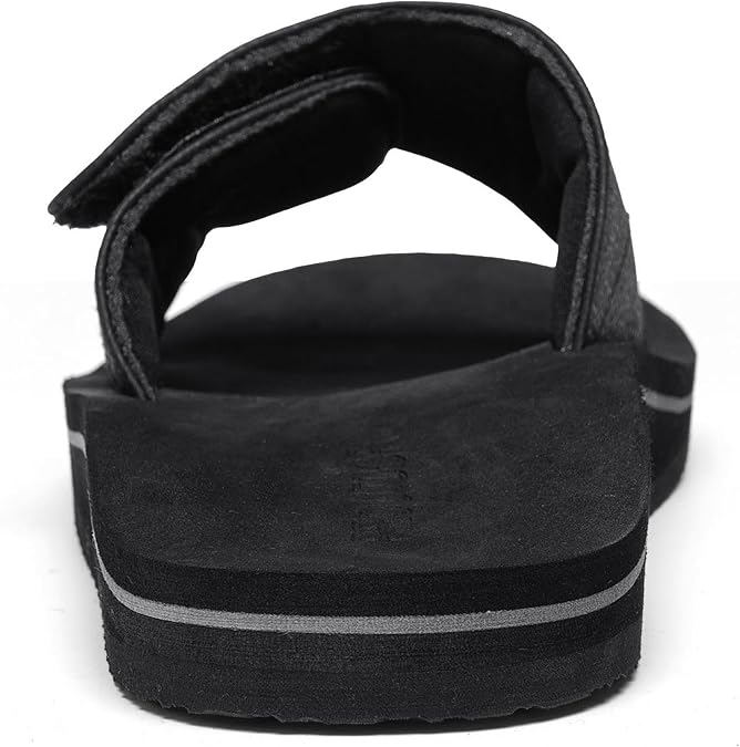 Men's Slide Ergonomic Sandals Adjustable Athletic Sandals with Arch Support