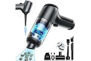 Round Vacuum Cleaner - Cordless, Mini & Portable