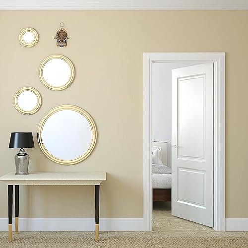 Miniatura 5 de My Daily Styles Hamsa de madera judía Estrella de David - Bendición para el hogar buena suerte decoración de pared con turquesa simulada