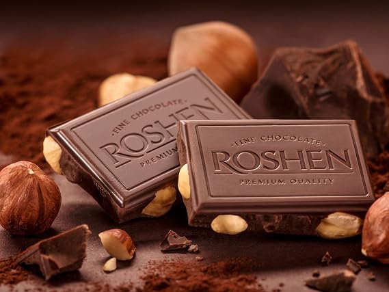 Roshen Assortment Chocolate Colletion, Elegant Milk Chocolate 145g, Multi Flavours, Gift Box Cream Fondant (Elegant - Milk Chocolate, 1 Pack)