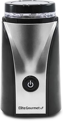 Elite Gourmet ETS-9053 Electric Nut Spice Herb Coffee Grinder, One Size, Black