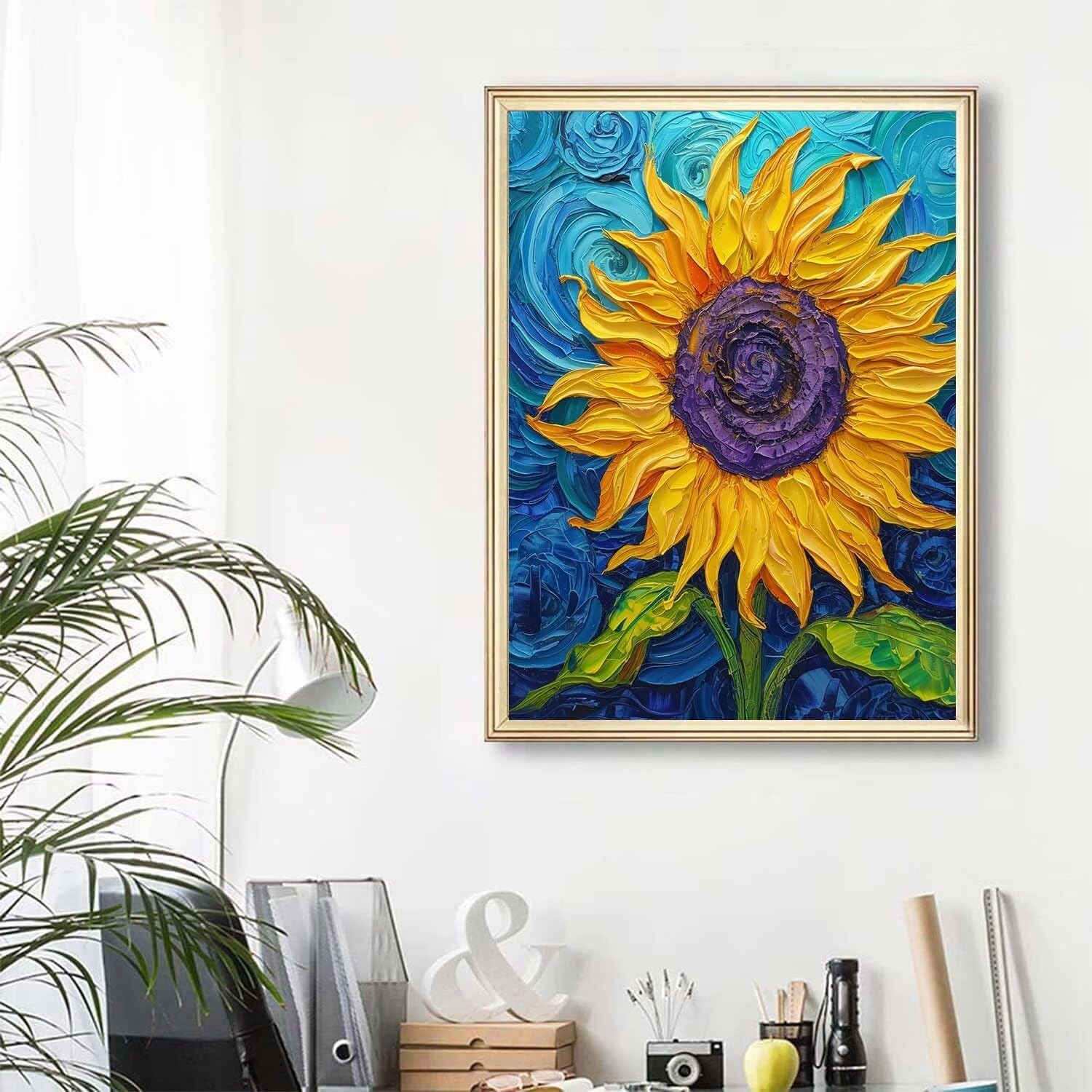 油絵(アクリル) Amazon | paint by numbers 鹿 数字油絵 塗り絵 手塗り DIY絵