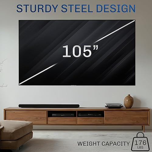 Miniatura 5 de VIVO Soporte de pared inclinable de perfil bajo para pantallas de 55 a 105 pulgadas, amplio rango VESA y nivelación, soporta hasta 176 libras,