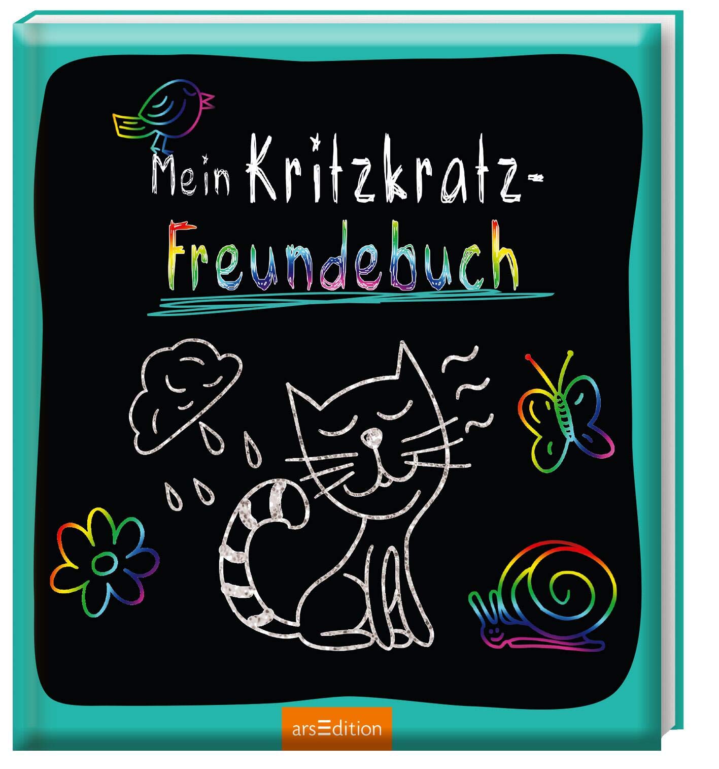 Mein Kritzkratz-Freundebuch: Freundebuch mit Kritzkratz-Flächen zum kreativen Gestalten für Kinder ab 5 Jahren