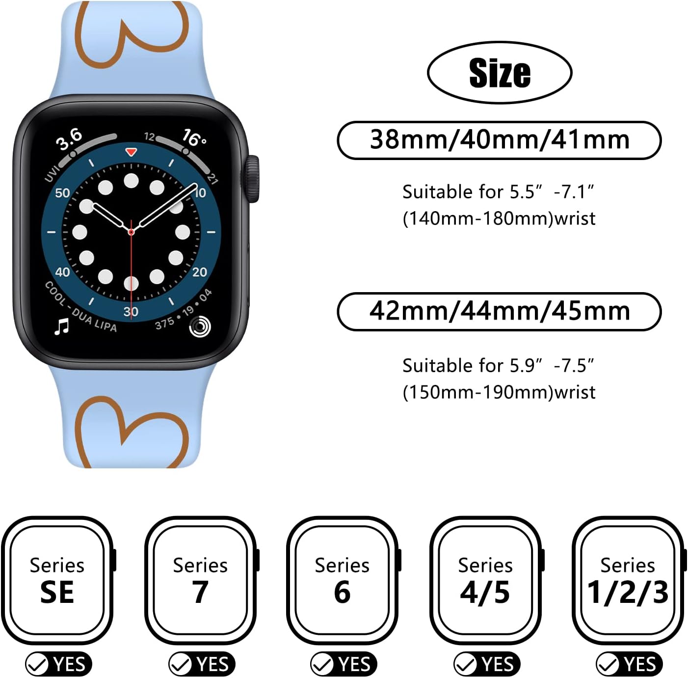 TopPerfekt Strap Compatible with Apple Watch Straps 49mm 45mm 44mm 42mm - Image 3