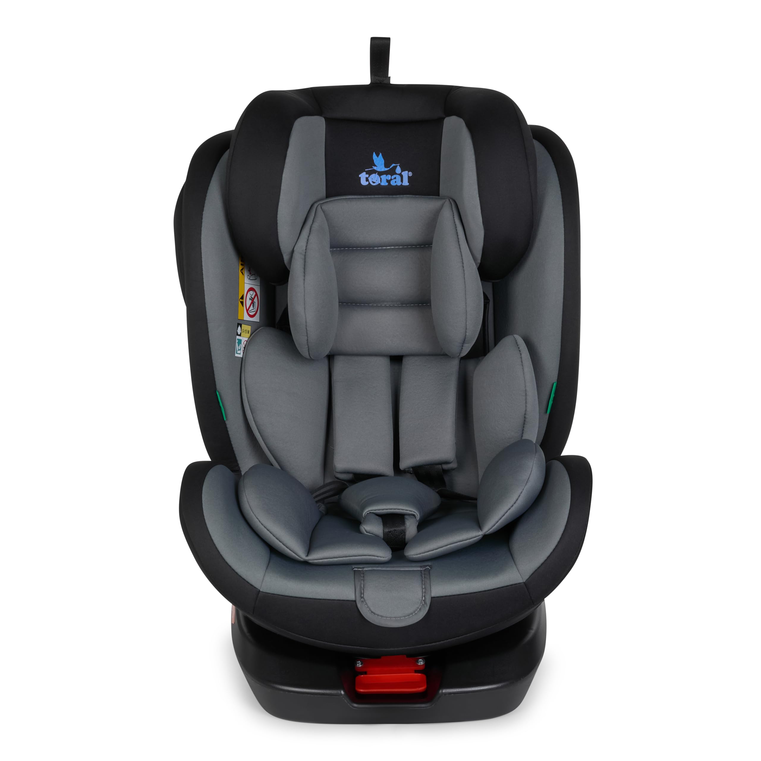 Toral Silla Coche Bebe Grupo 0 1 2 3 i-Size con Isofix Universal para Coche, Alzador Coche Niño Isofix Giratoria 360º a Contramarcha - Desde 40-150 cm - Elevador Coche Niño