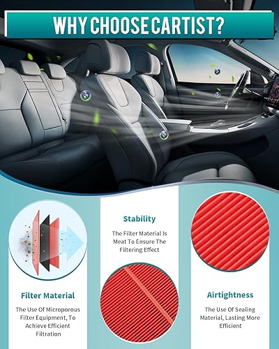 Miniatura 9 de Cartist CA11259 Filtro de aire de motor personalizado para Mazda3 2012-2018, Mazda6 2014-2021, Mazda CX5 2013-2022, repuesto de filtros de aire