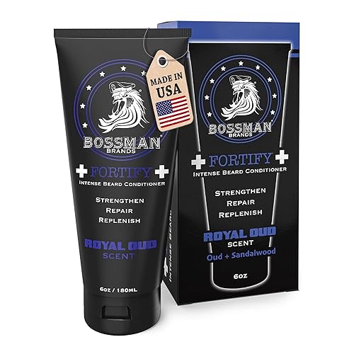 Miniatura 8 de Bossman Acondicionador intenso Fortify - Hidrata, repone, protege tu barba, fórmula más gruesa, ingredientes naturales, fabricado en Estados Unidos