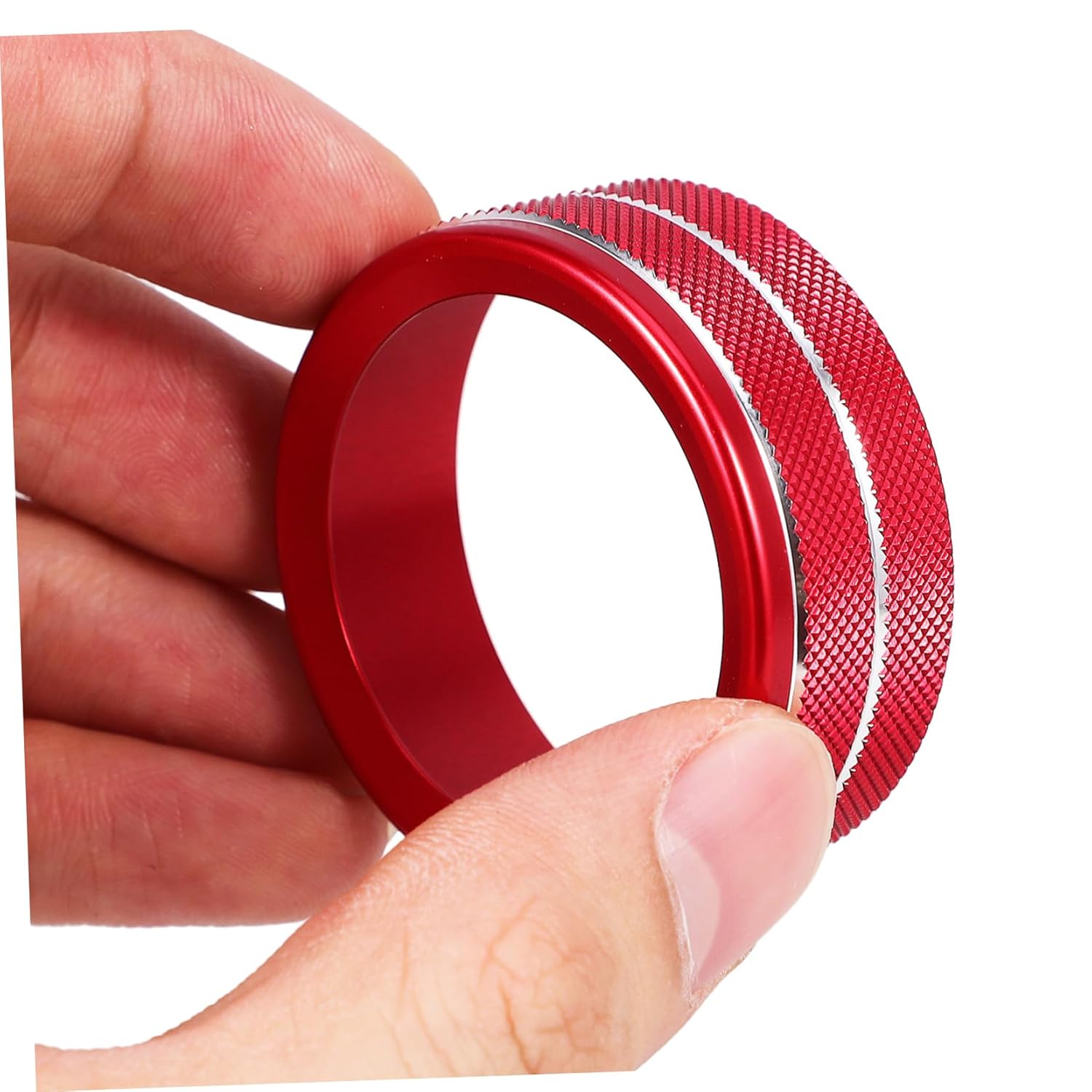 Gatuida 20pcs Air Conditioner Knob Covers Stylish Decorative for Car Interior Easy to Install Air Conditioning Control Knob Accessories Red