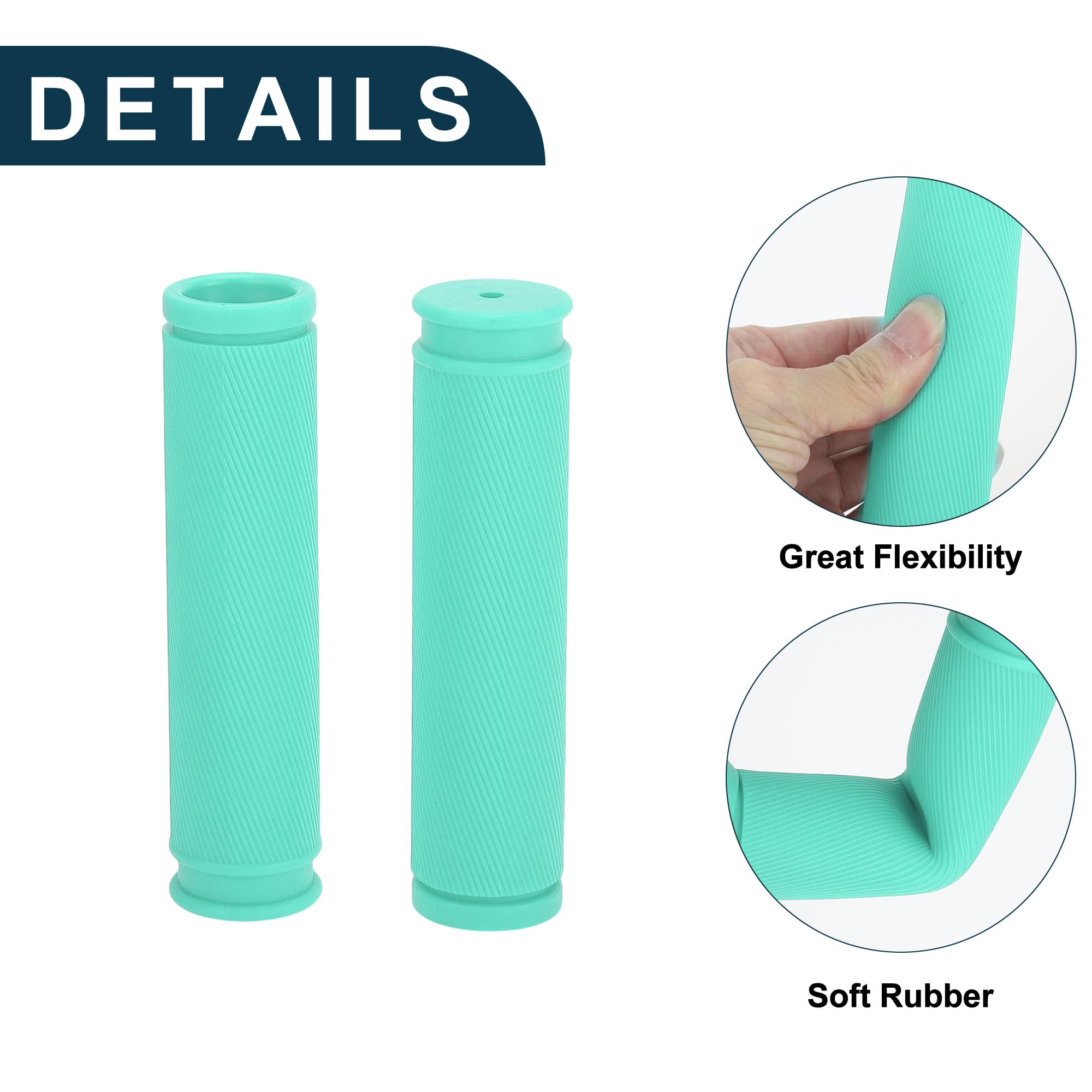 TUCKBOLD Bike Handlebar Grips Covers 125mm Long Lightweight - Image 3