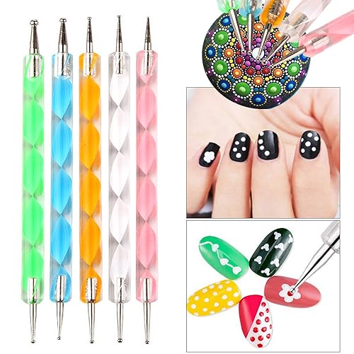 Miniatura 5 de Lifextol Juego de pinceles para pintura de uñas kit de herramientas para bolígrafos de uñas con diamantes de imitación de gel UV juego de pinceles
