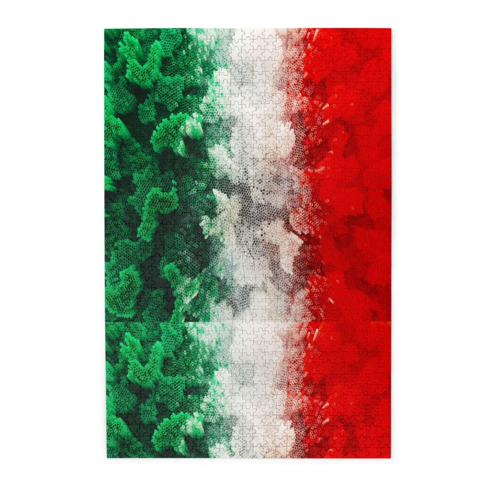Bandiera dell'Italia, puzzle da 1000 pezzi per adulti, puzzle impegnativi, puzzle a incastro