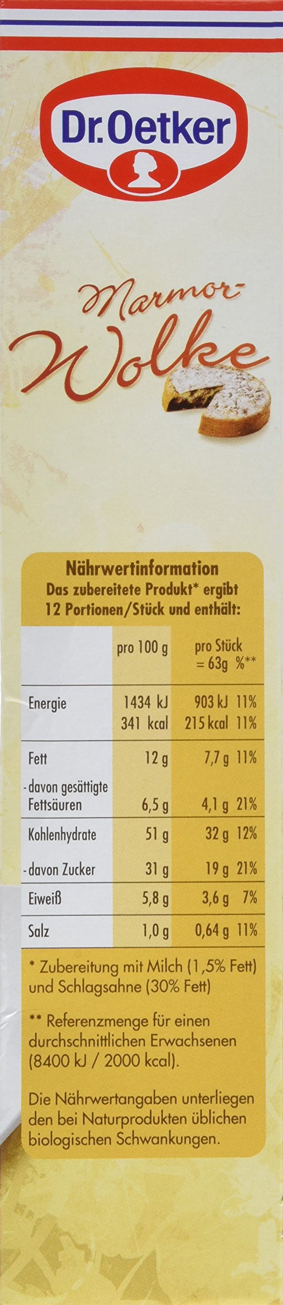 Dr. Oetker Marmor-Wolke, 4er Pack (4 x 455 g)