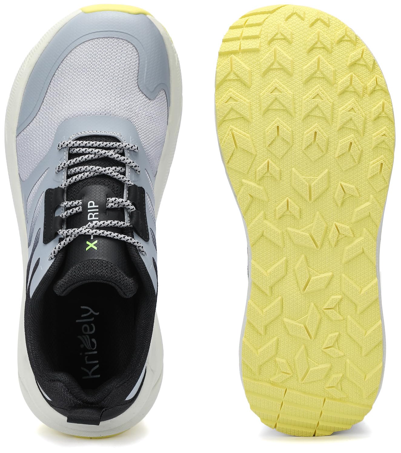 Kricely Scarpe Testa Larga Trail Running Uomo Scarpe da Corsa su Strada Trekking Sneakers Leggere Scarpe Camminata Sportive Outdoor