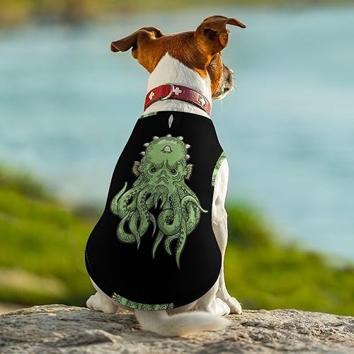 Miniatura 6 de Cute Cthulhu Myth Creature Dog Clothes Pullover Dog Shirts Soft Pet Vest Tank Top for Small Medium Dogs & Cats XL