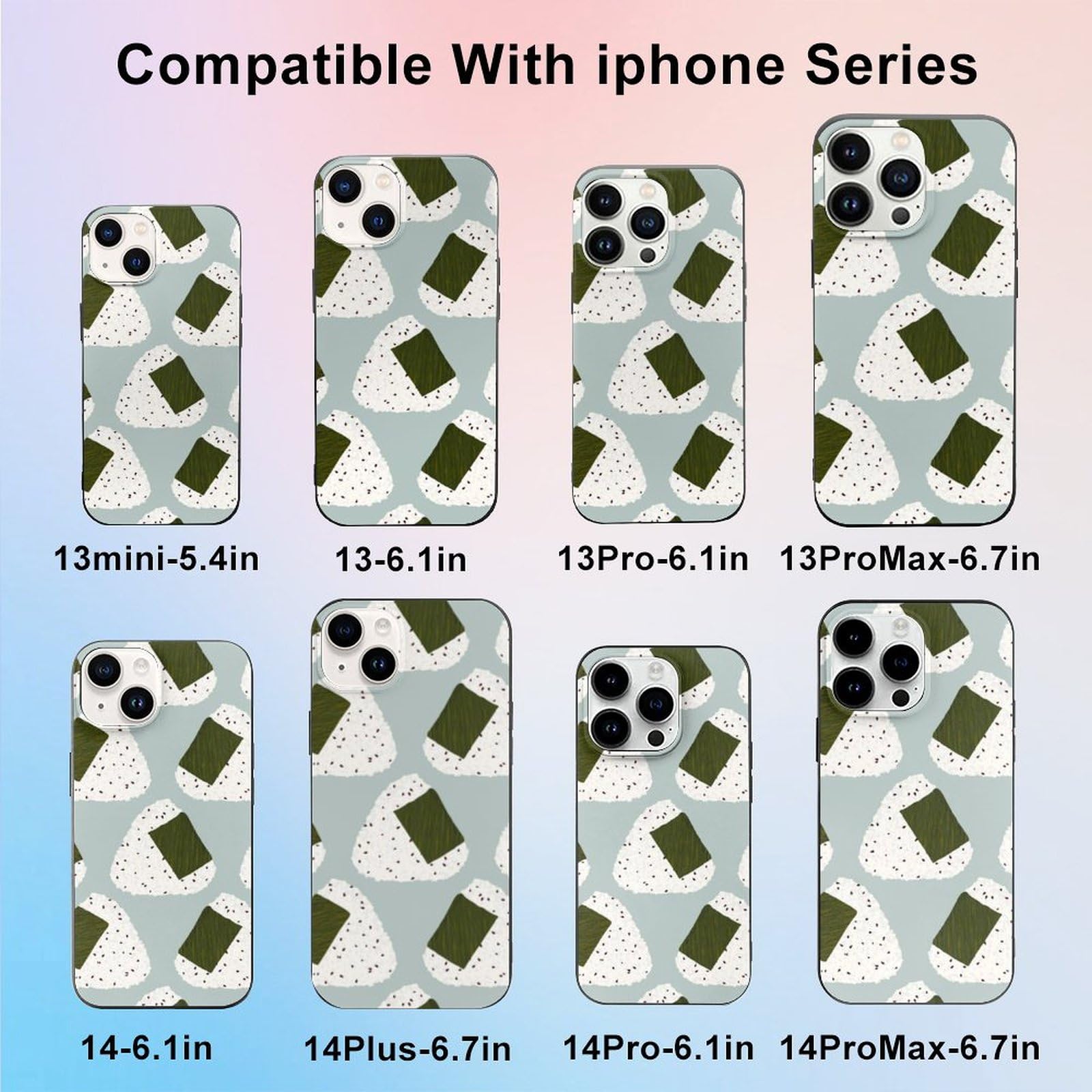 Amazon.co.jp: iPhone 14 Pro ケース おにぎり柄 おむすび 和風 寿司