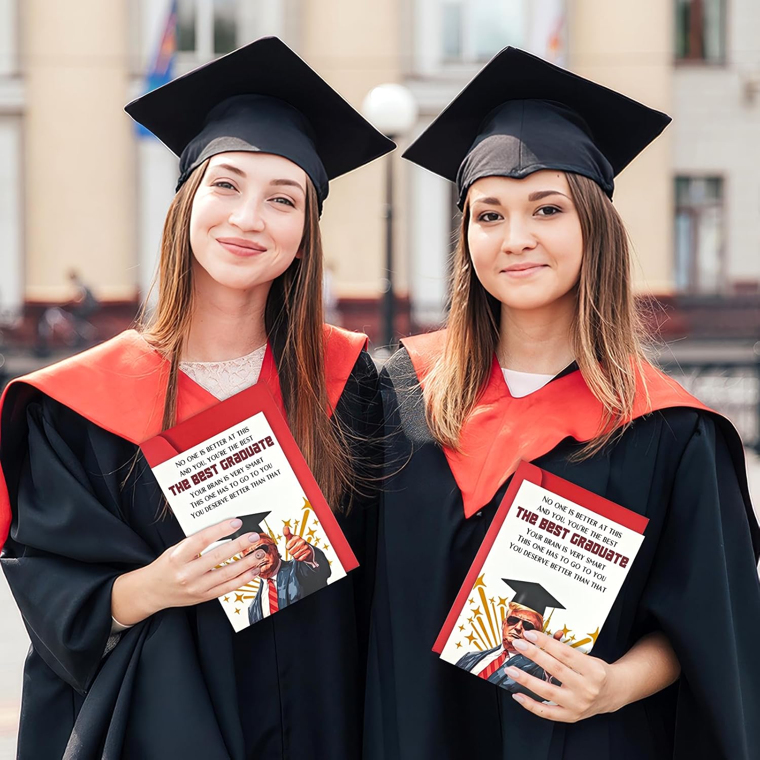 Funny graduation Card for Him Her?Humorous Congratulations Card for Friends?2025 Graduation Cards for Women or Men?Best Gifts for University Master's,college,Middle School,Classmate,Teacher (White-6)