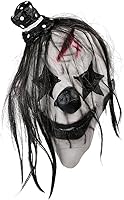 Vista 24 de YU FENG Máscara de disfraz para Halloween, mascarada, cosplay, fiesta divertida