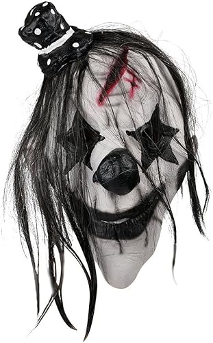 Miniatura 24 de YU FENG Máscara de disfraz para Halloween, mascarada, cosplay, fiesta divertida