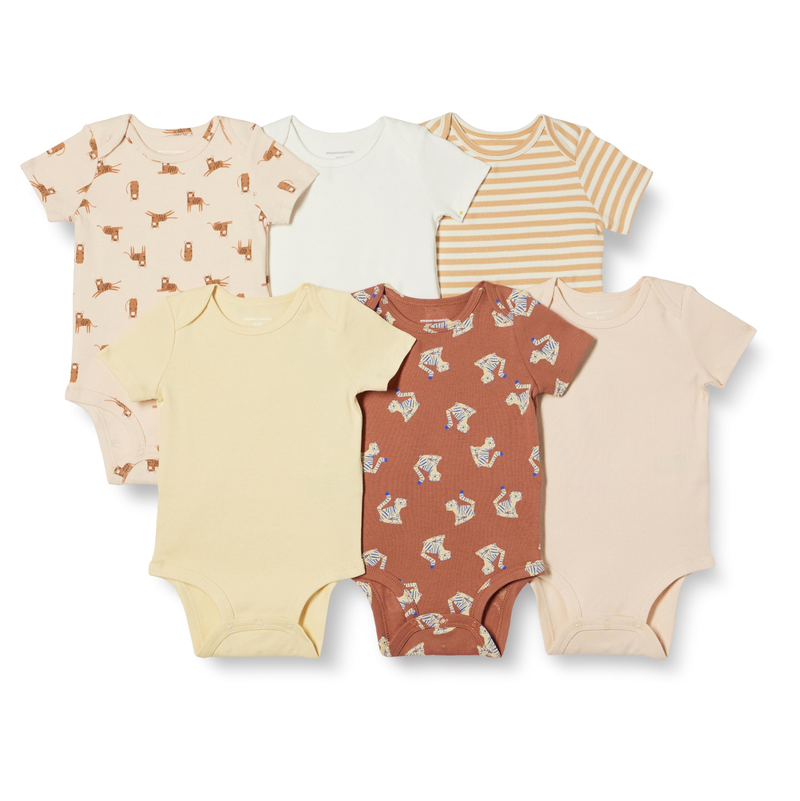Amazon Essentials Body a Maniche Corte Unisex Bimbi, Confezioni Multiple