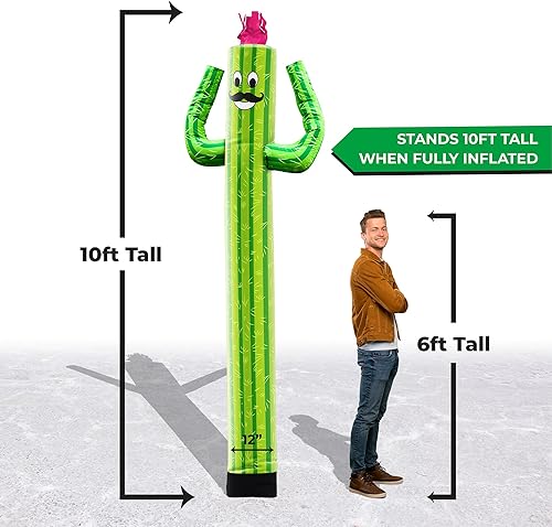 Miniatura 77 de LookOurWay Air Dancers Inflatable Tube Man Attachment - Wacky Waving Inflatable Dancing Tube Guy for Business Promotion - Blower Not Included