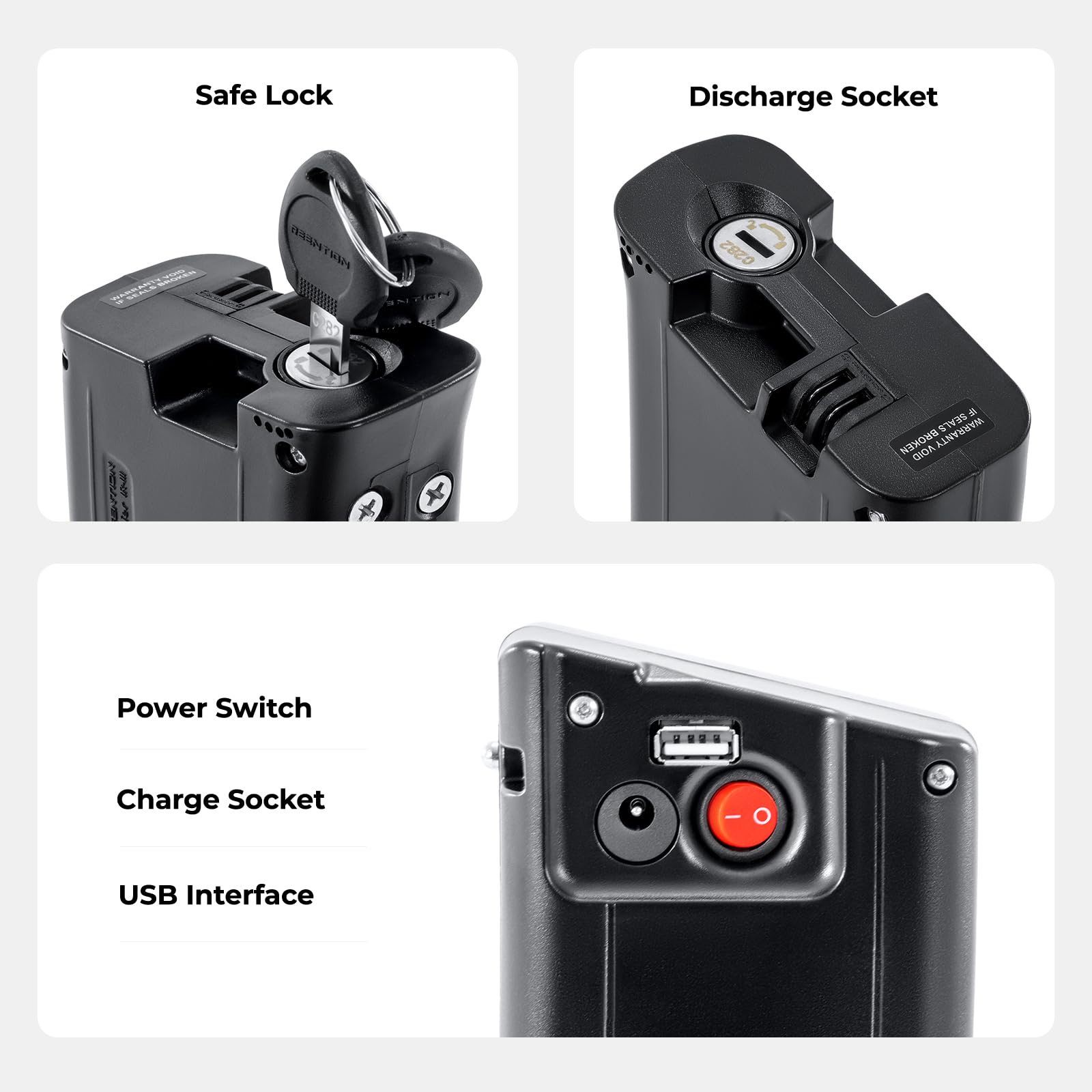 SEASON E-Bike Akku 36V 10,5Ah (388Wh) Batterie 36v Lithium Li-Ion Ersatzakku für Faltendes Elektrofahrrad Reention Rapier IR-III