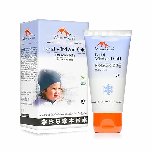 Mommy Care Bálsamo protector facial contra el viento y el frío Fórmula sin aceite mineral con caléndula, aceite de oliva y jojoba, calma e hidrata
