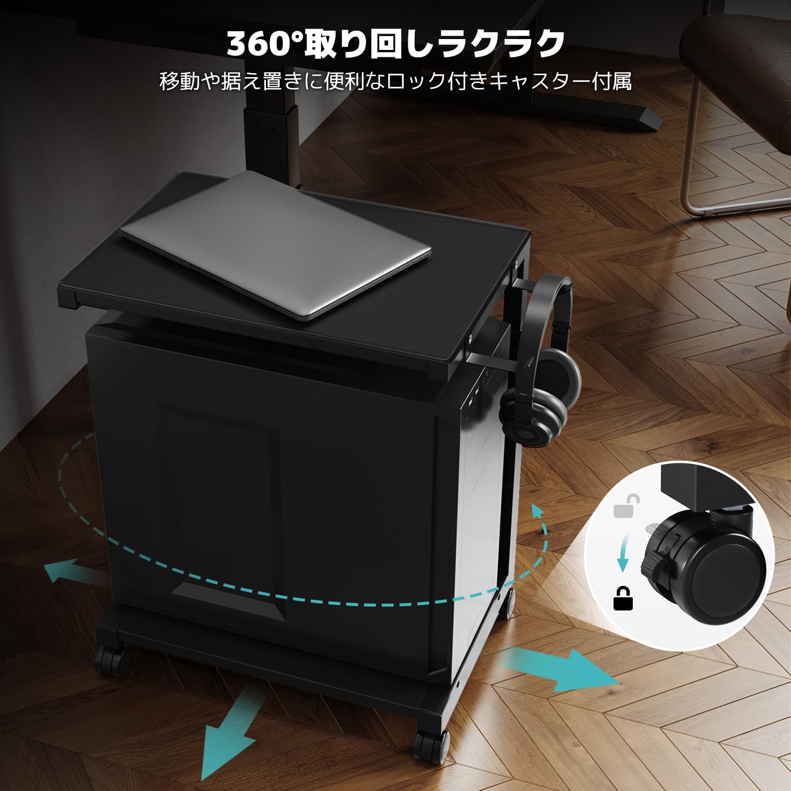 パソコンワゴン 昇降式L字デスク 6段階 高さ調節52~77cm キャスター付き Amazon.co.jp：パソコンワゴン 昇降式L字デスク 6段階 高さ調節52~77cm