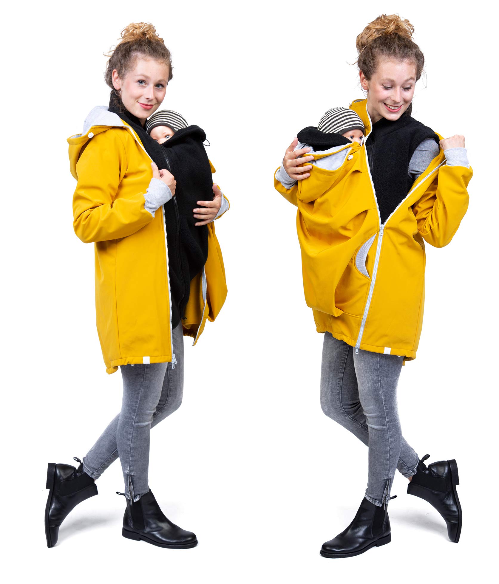 Viva la Mama - Gilet de portage 3 en 1 en polaire - Gilet d'hiver supplémentaire pour vestes de portage - RERIK