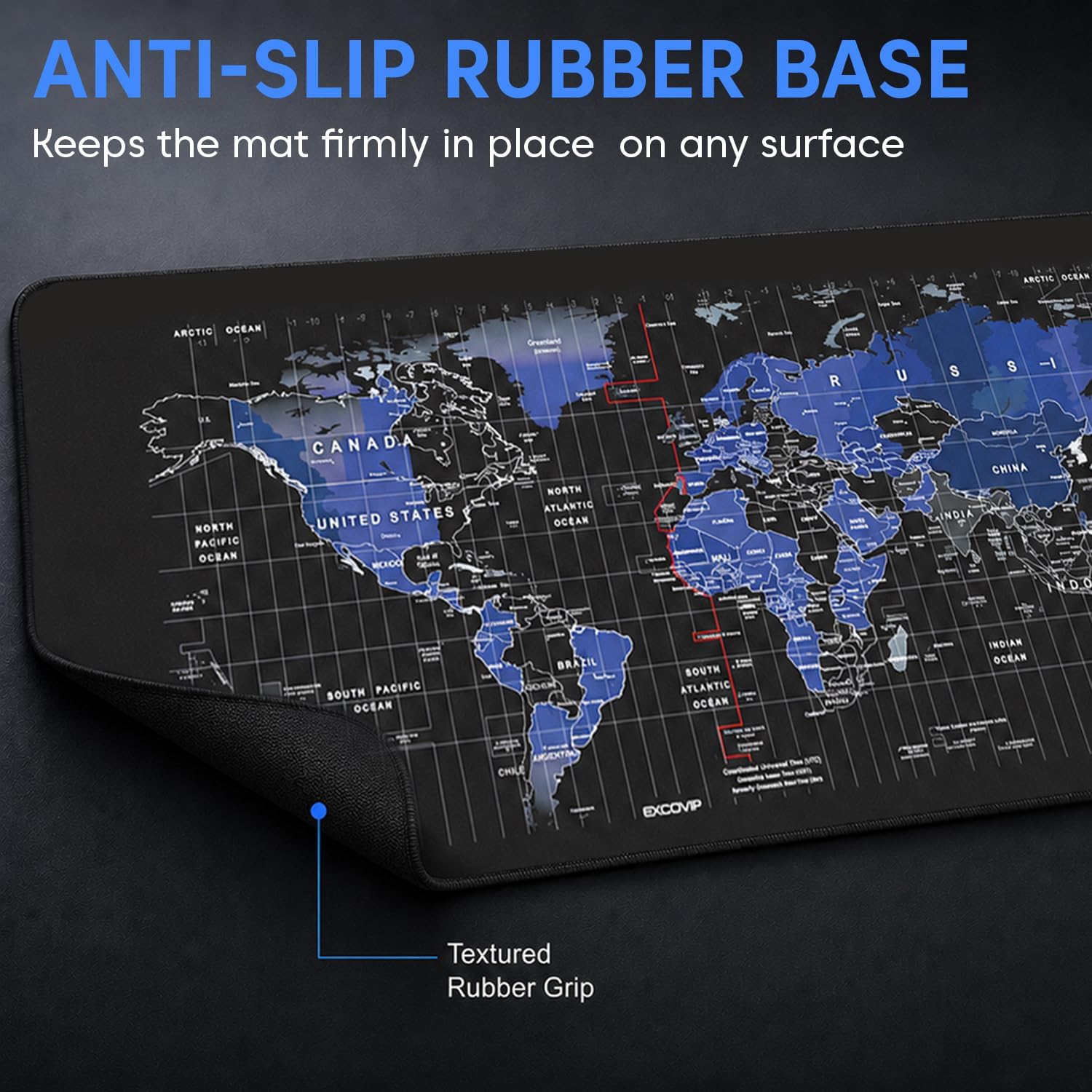 Sounce Extended Gaming Mouse Pad | Large Desk Pad with Stitched Edges & Non-Slip Rubber Base | for Computer, Laptop, Keyboard | Office & Home | 800 x 300 x 2 mm — Amazon image 7