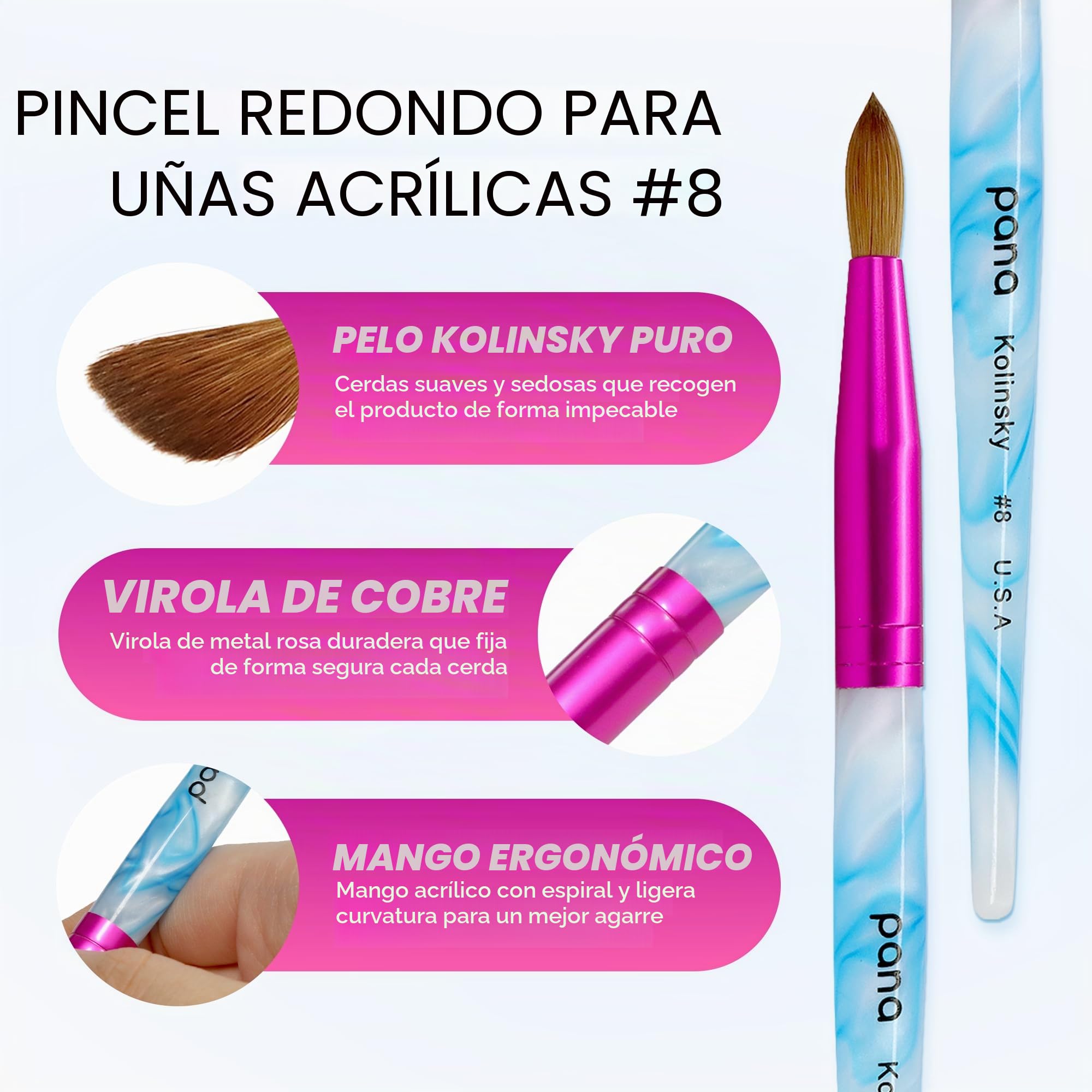 Cepillo para uñas (rojo2)