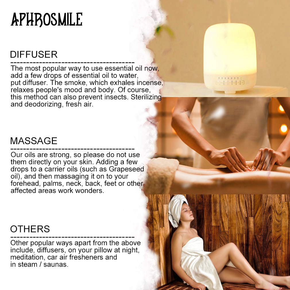 Aromatherapie Zeder ätherisches Öl Set für Diffusor, 100% pure Grapefruit ätherisches Öl Kit für Luftbefeuchter, 11 X10ml Lavendel ätherische Öle Set- Clary Salbei,Geranium Öle...