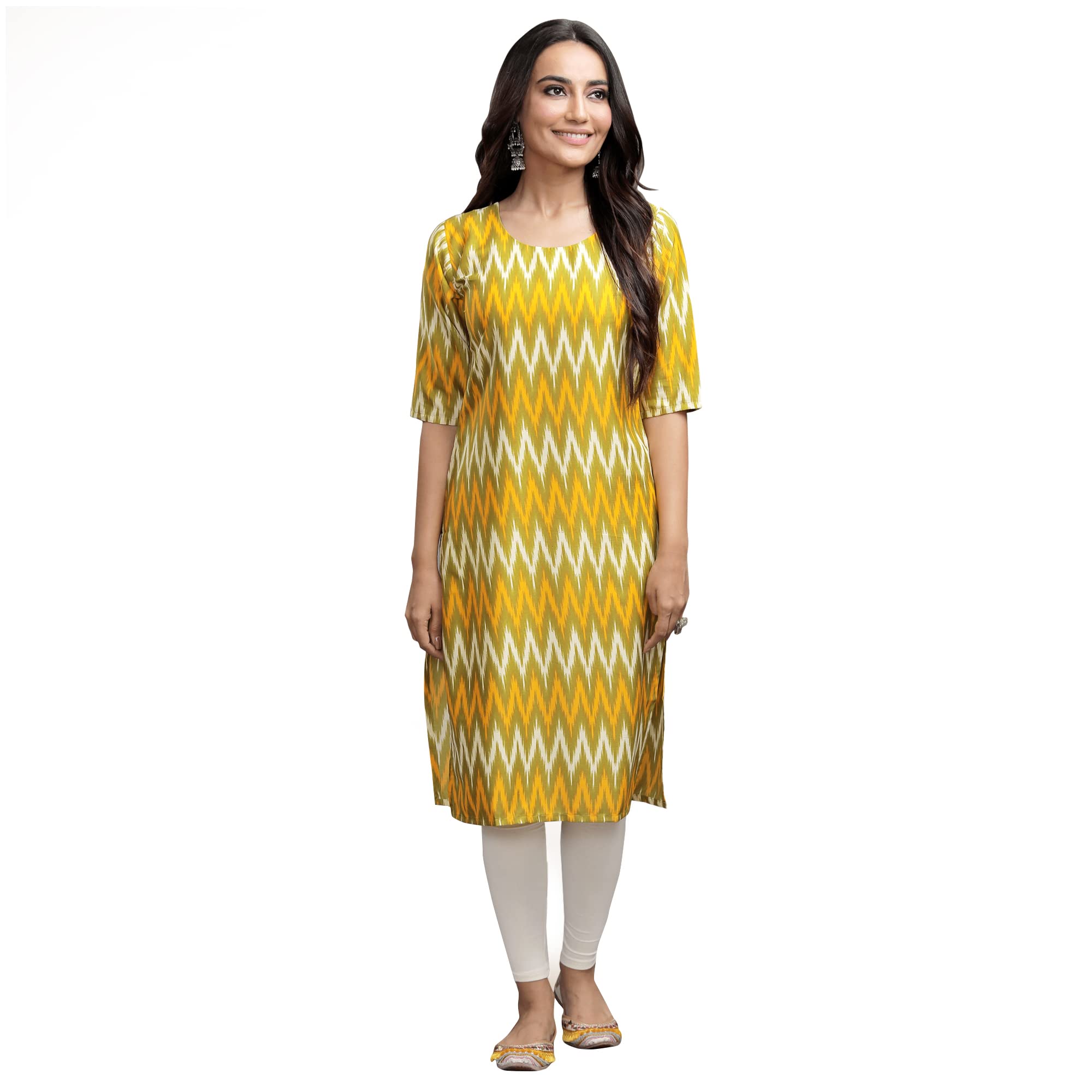 Pinkmint Women's Digital Printed Straight Kurta[Surbhi-530329-Xl]