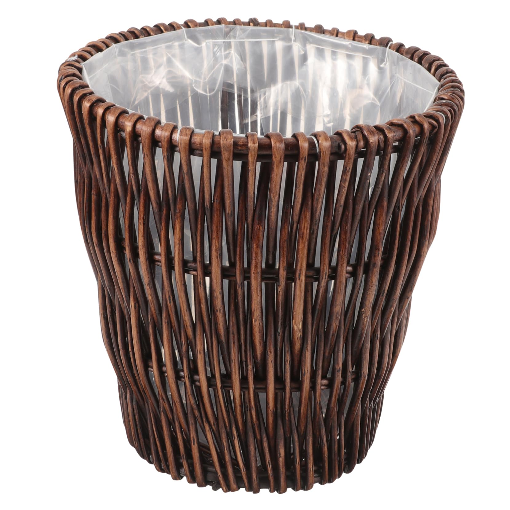 MAGICLULU Small Trash Bin Rattan Woven Basket Multi-Purpose Decorative Waste Basket