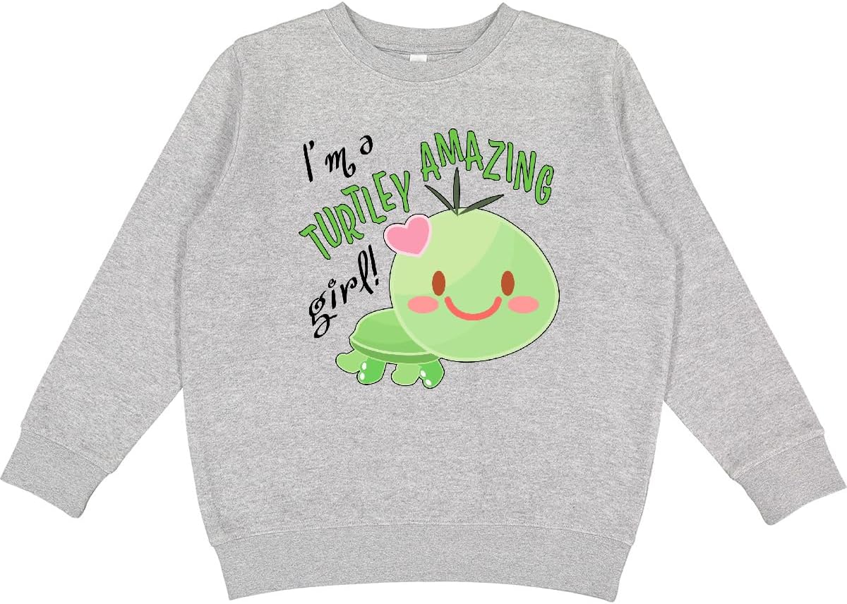 inktastic Im a Turtle-ly Amazing Girl- Cute Turtle Youth Sweatshirt