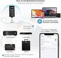 Vista 4 de Micrófono inalámbrico, micrófono de karaoke de mano dinámico de metal UHF, receptor recargable (funciona 6 horas), rango de 160 pies, para karaoke