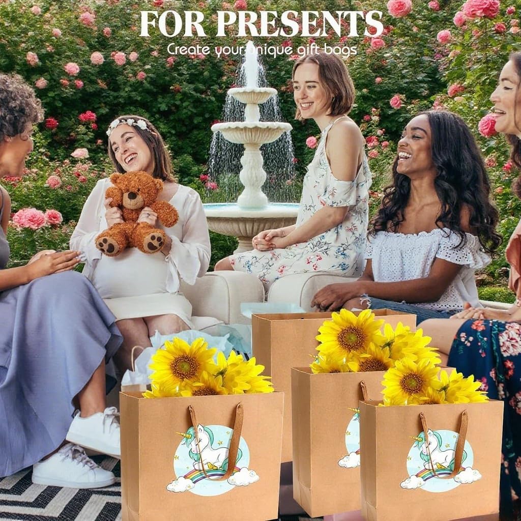 MAQMAQQ Extra Large Kraft Brown Gift Bags: 16x5x11 Inch 3pcs Black Paper Bags With Handles Bulk For Party Shopping Birthday Wedding Party Business - Image 6