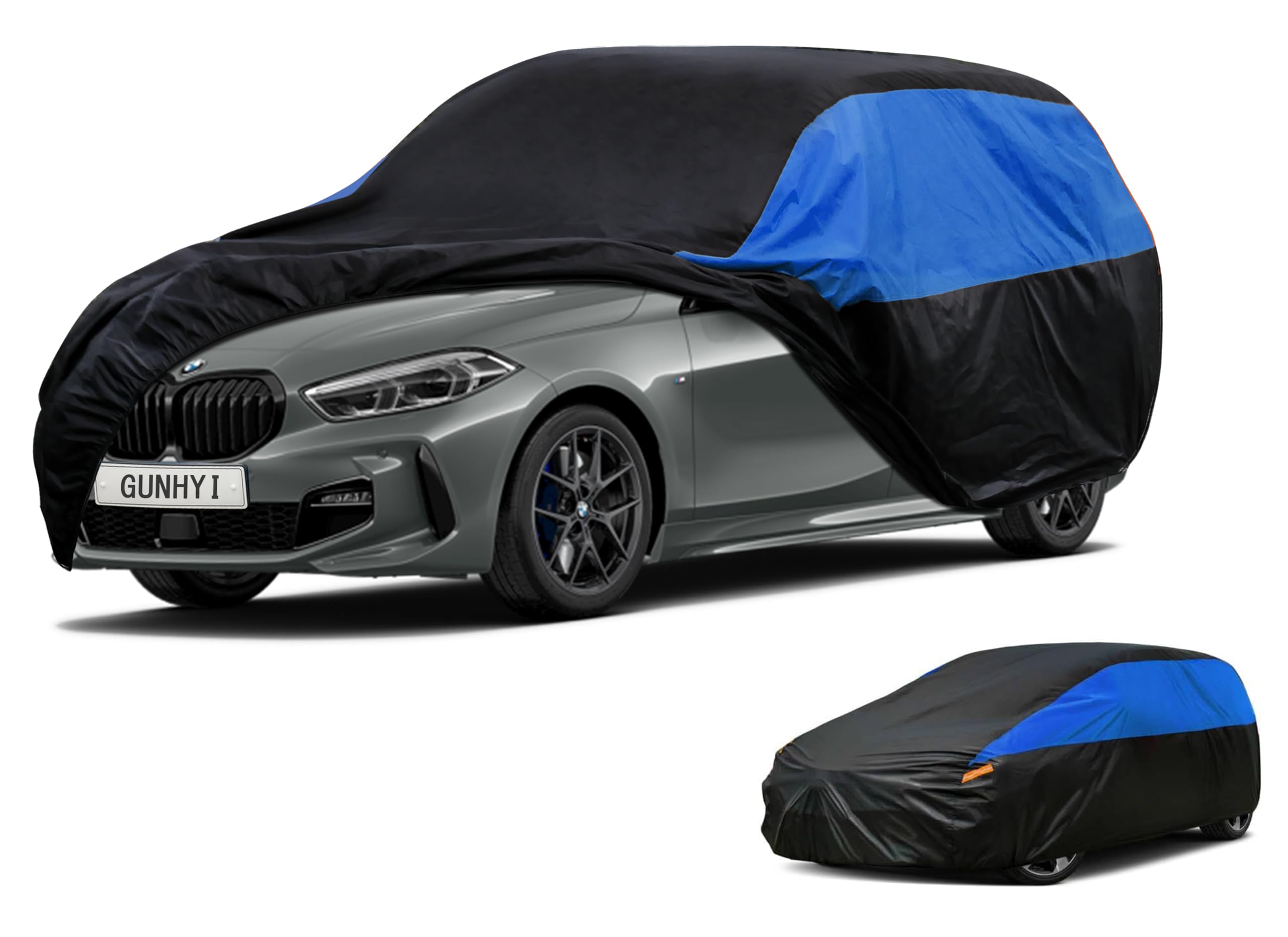 GUNHYI Car Cover Custom Fit 1 Series Hatchback Waterproof All Weather, Lightweight Full Car Cover Outdoor Sun UV Rain Dust Snow Wind Protection.