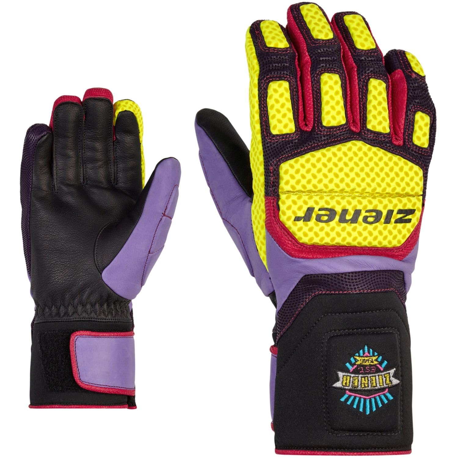 ziener handschuhe race Gloves Ski Leder Speed WARM Size:ML (58-62 cm) ROSTAING Handschuhe STRONGER - giochi