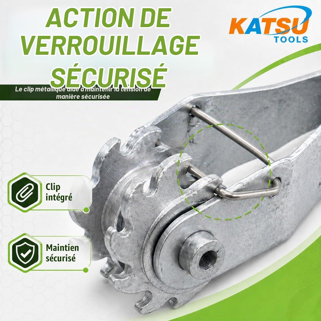 KATSU 10X Tendeur de fil de clôture électrique, Tendeur à Cliquet de Clôture en Ligne Robuste de Alliage d'Aluminium, Crépine de fil de Clôture pour Bétail Ferme Jardin 667212