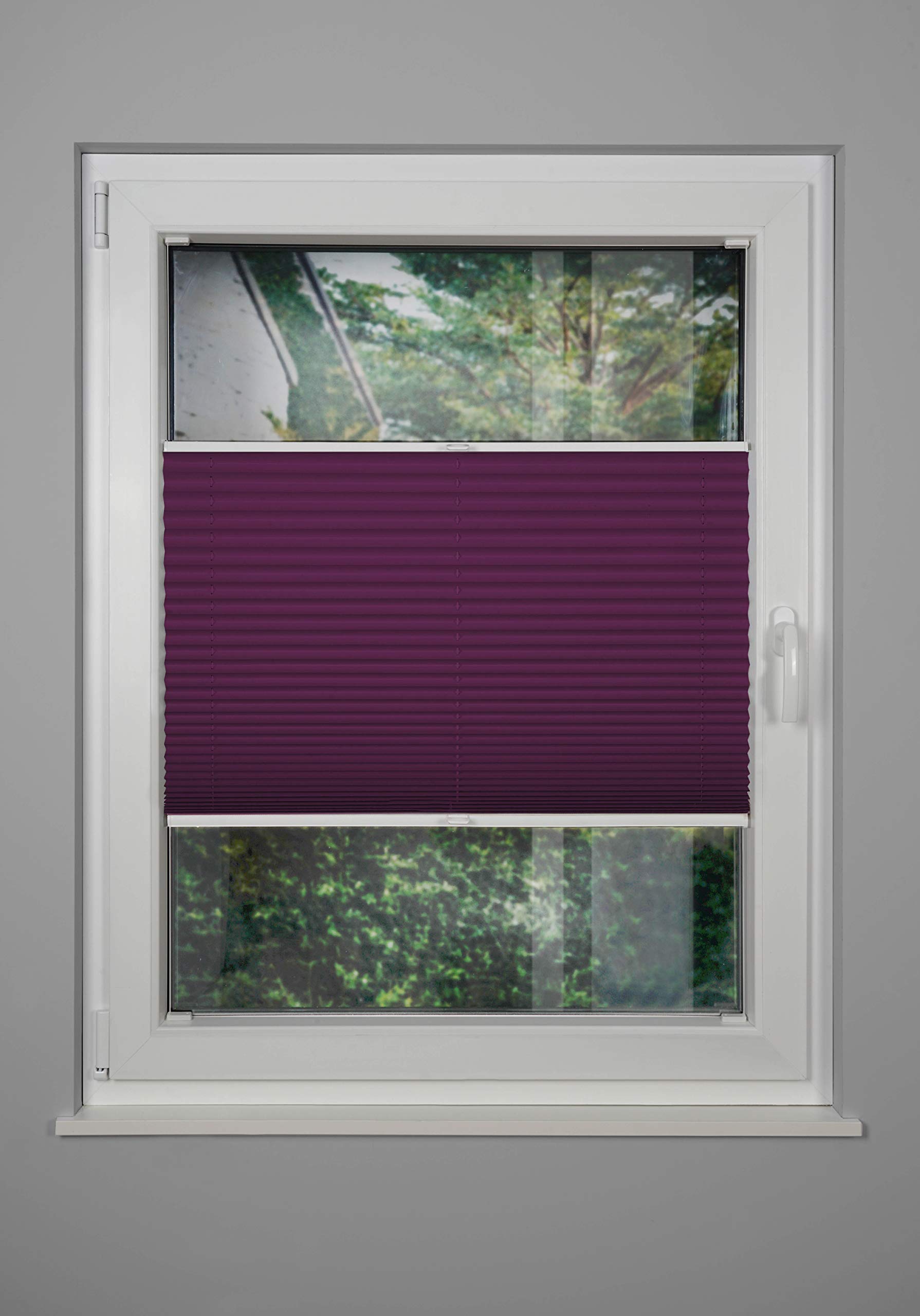 Store plissé sur mesure pour fenêtre, fenêtre de toit, protection solaire, occultant