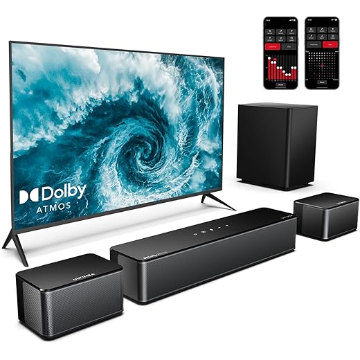 ULTIMEA 51 Sound Bar Home Theatre Dolby Atmos Sound Bar for